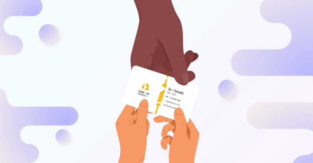 Business Card App Motion Graphics