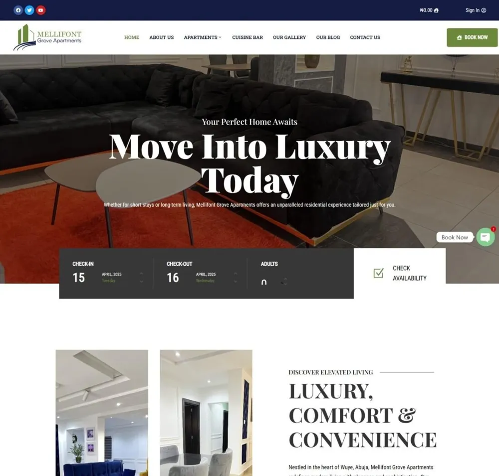Mellifont Grove booking website